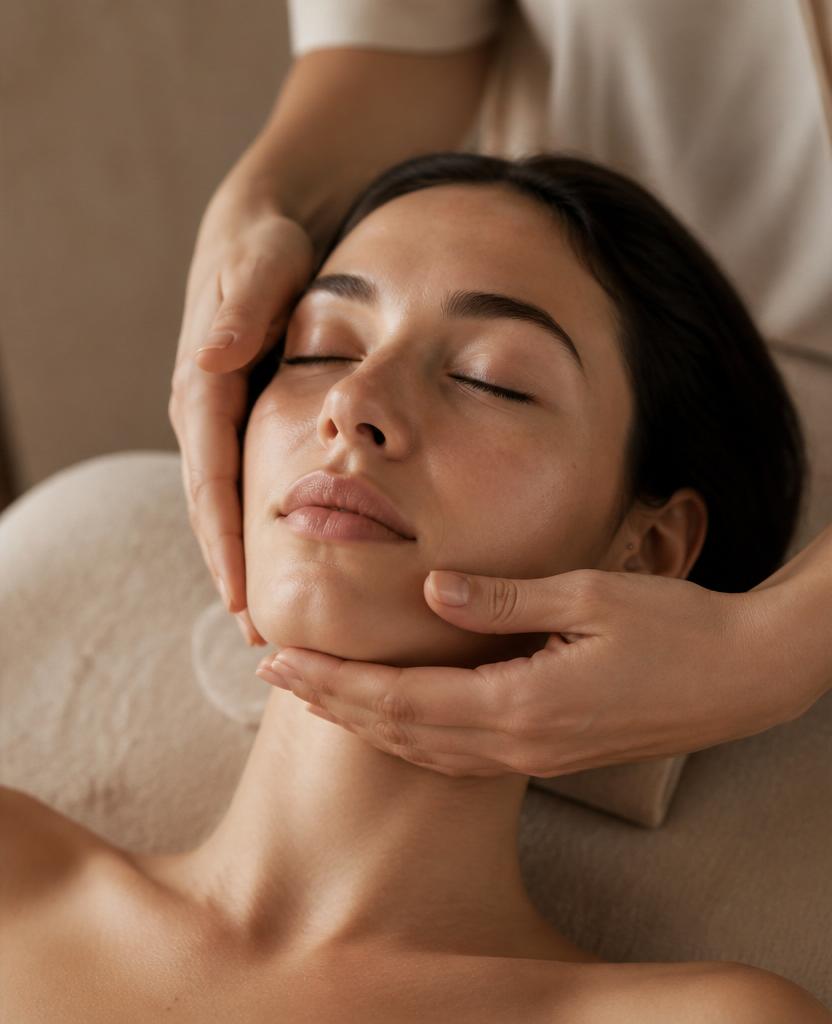 Gesichtsmassage